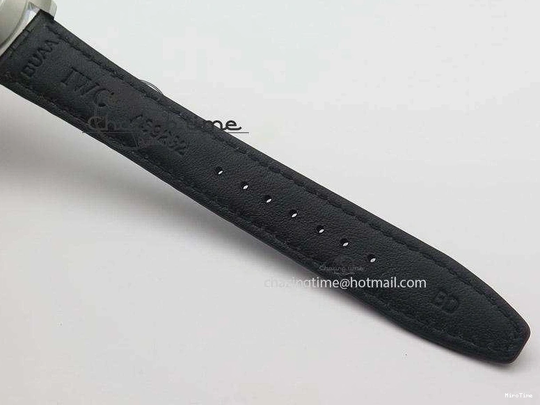 MIROTIME 0513 Youthful Pilot Spitfire 3878 Chrono BP Gray Dial SS On Black Leather Strap A 7368